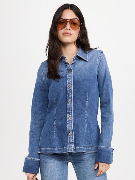 Ag Adriano Goldschmied Tops - Ag Adriano Goldschmied Denim Shirt Jacket